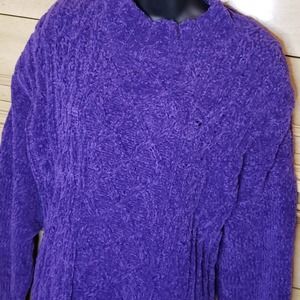 Ship N Shore Vintage 90's Big Purple Sweater XL